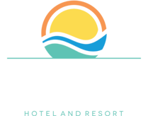 The Best Bay Palms Waterfront Resort, featuring a vibrant plaza and stunning beachfront, ideal for relaxation and leisure.